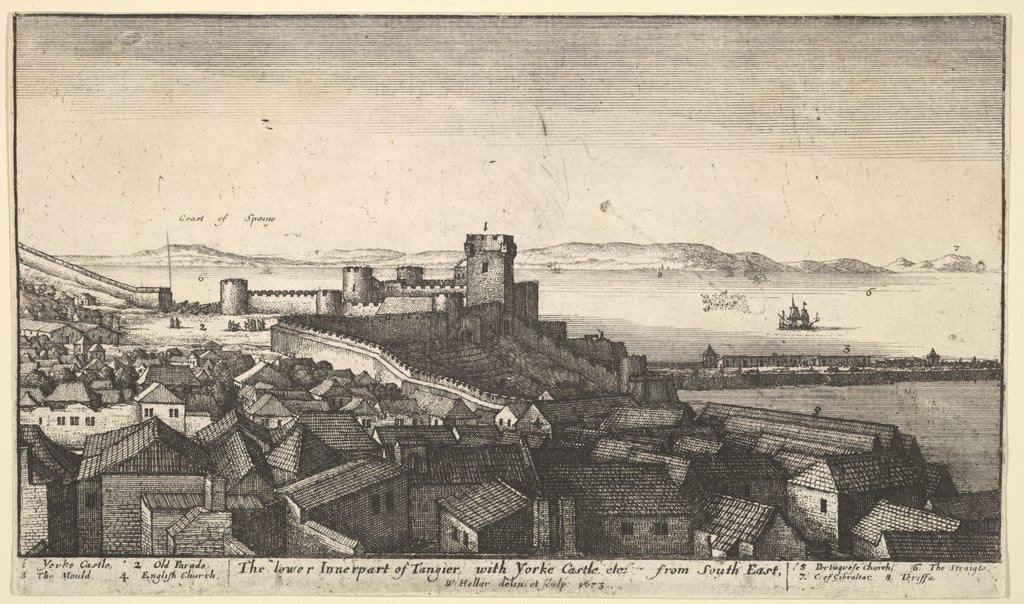 Detail of The lower inner part of Tangier, 1673 by Wenceslaus Hollar