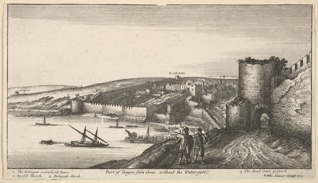 Detail of Part of Tangier from aboue, without the Water-gate, 1670 by Wenceslaus Hollar
