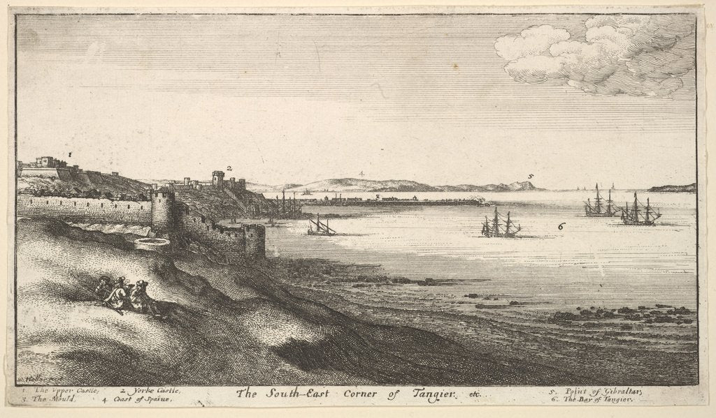 Detail of South East Corner of Tangier, 1669-73 by Wenceslaus Hollar