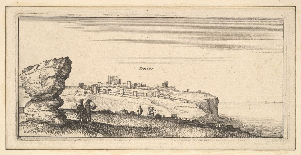 Detail of Douer, 1642 by Wenceslaus Hollar