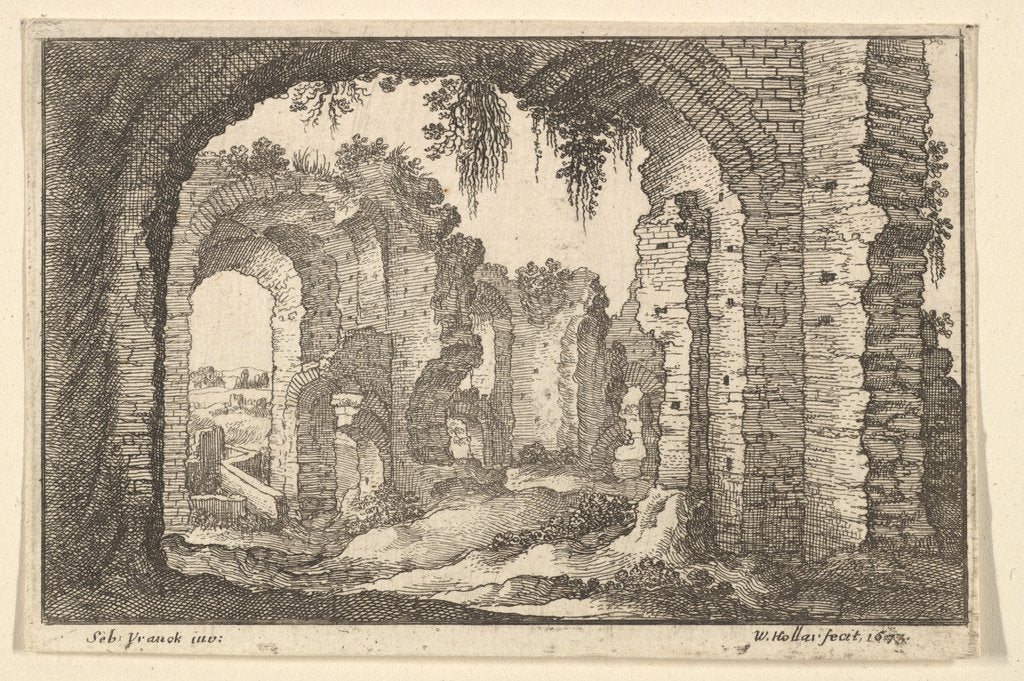 Roman Ruins, 1673 by Wenceslaus Hollar