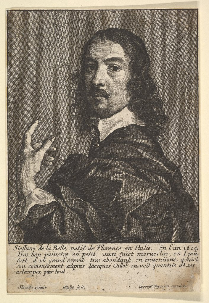 Detail of Stefano della Bella, 1649 by Wenceslaus Hollar