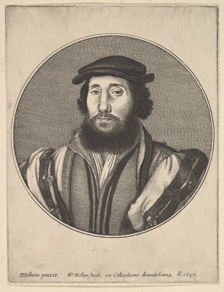 Detail of Bearded Man, 1647 by Wenceslaus Hollar