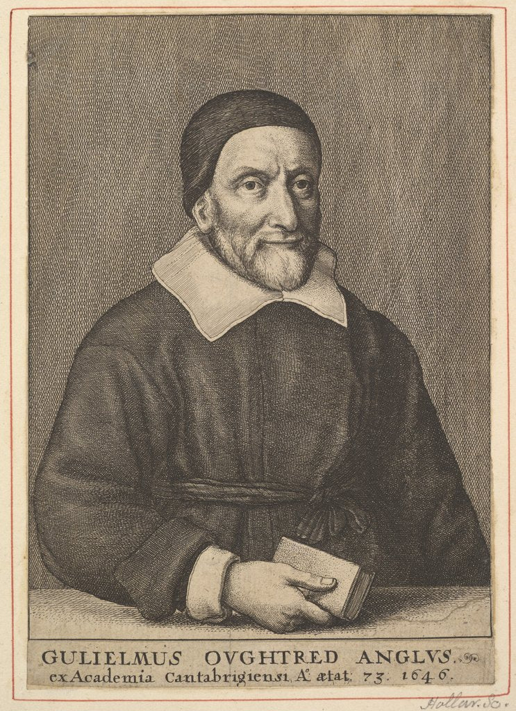 Detail of William Oughtred, 1644 by Wenceslaus Hollar
