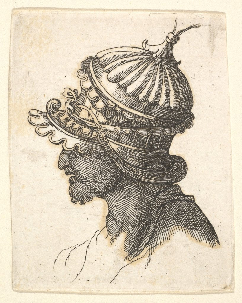 Detail of Helmeted head, 17th century by Unknown