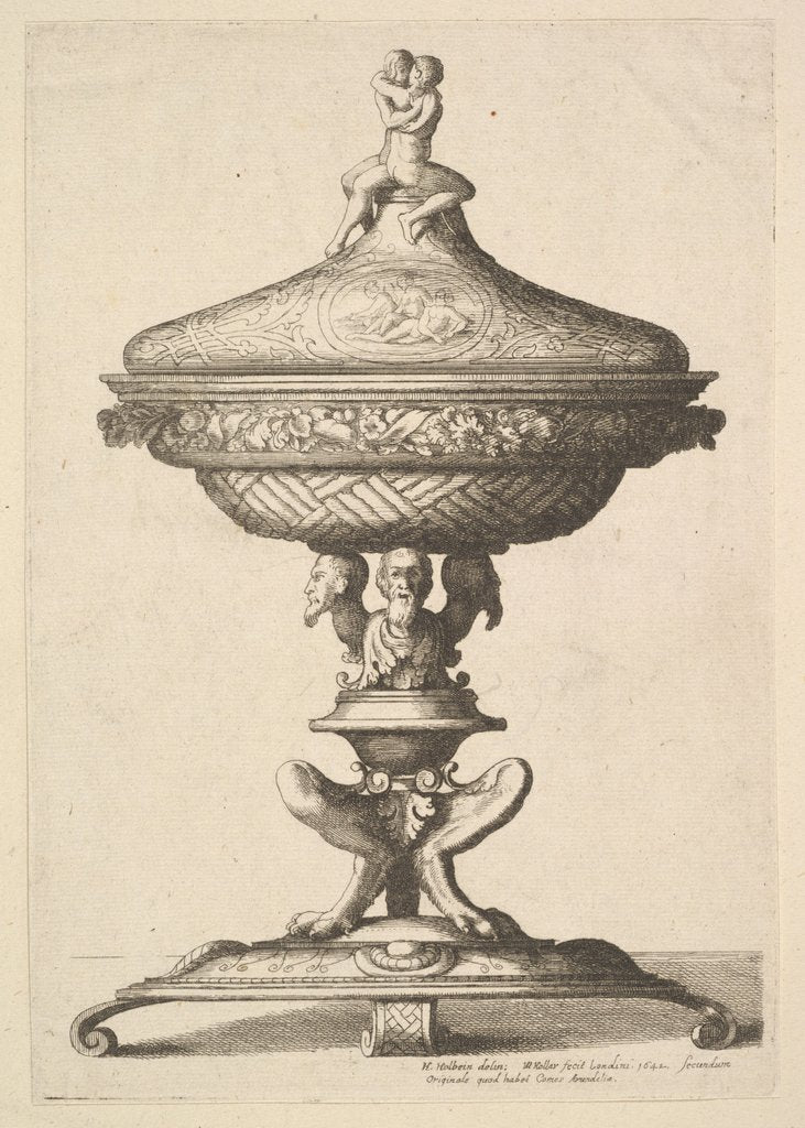 Detail of Ornate goblet, 1642 by Wenceslaus Hollar