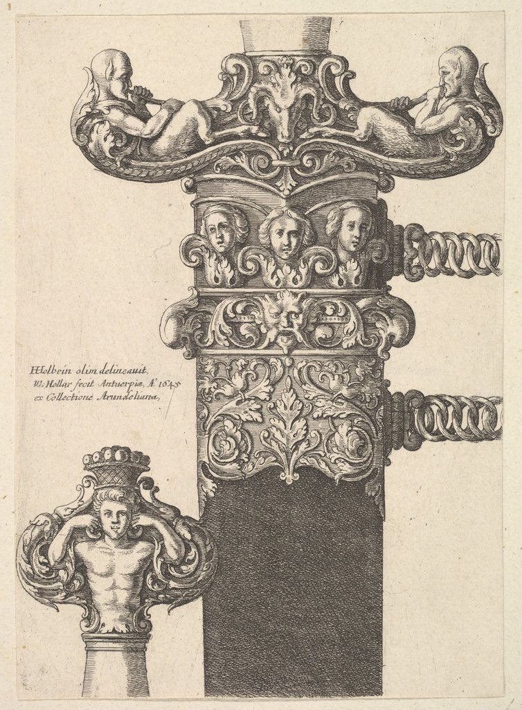Detail of Dagger and scabbard, 1645 by Wenceslaus Hollar