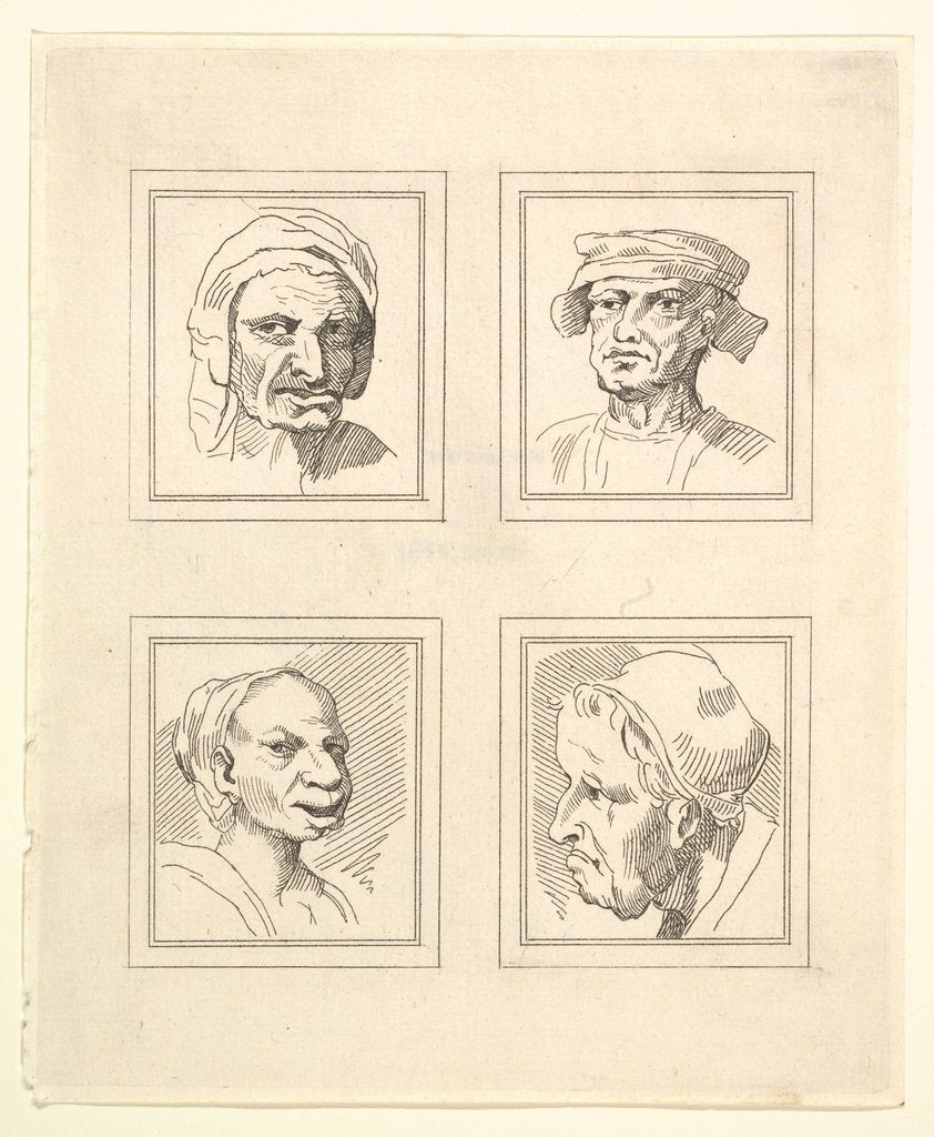 Detail of Four Head by Unknown