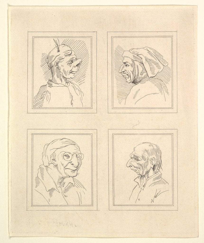 Detail of Four Head by Unknown