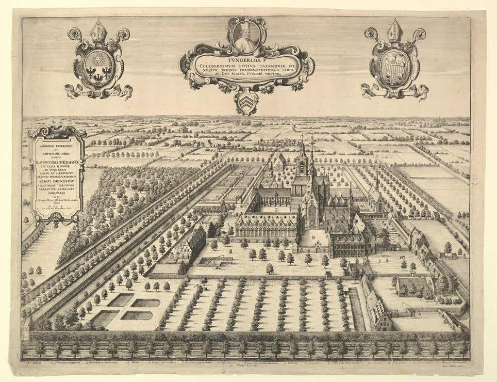 Detail of Tongerloo, 1659 by Wenceslaus Hollar