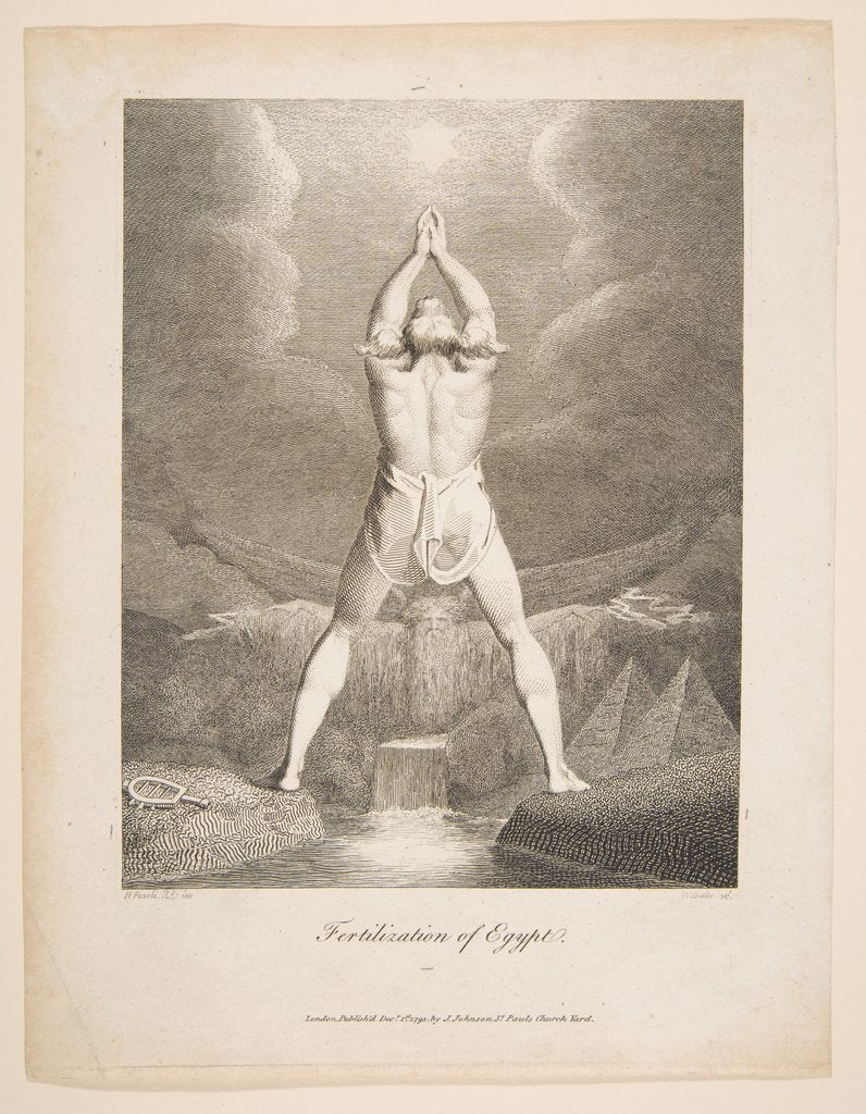 Detail of Fertilization of Egypt, 1791 by William Blake