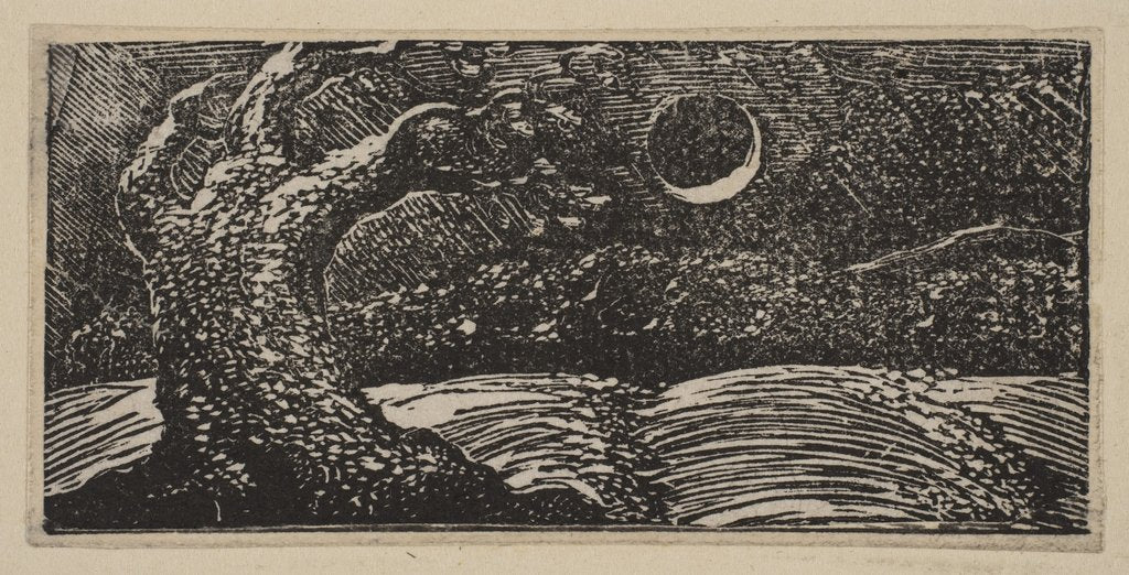 Detail of Blasted Trees and Flattened Crops, from Thornton's Pastorals of Virgil, 1821 by William Blake