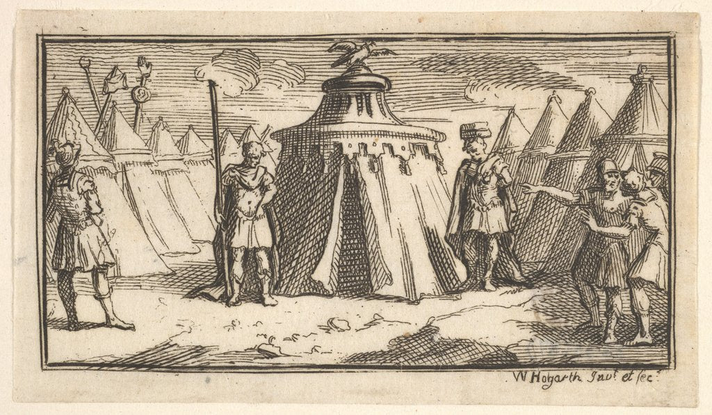 Detail of Taking Away the Military Belt or Girdl by William Hogarth