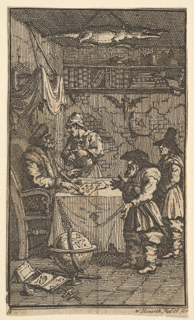 Detail of Hudibras Visiting Sidrophe, 1721-26 by William Hogarth