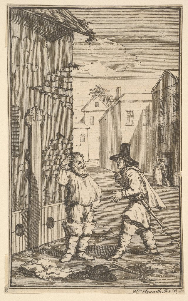Detail of Hudubras and Ralpho Disputin by William Hogarth