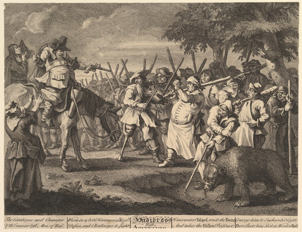 Detail of Hudibras' First Adventur by William Hogarth