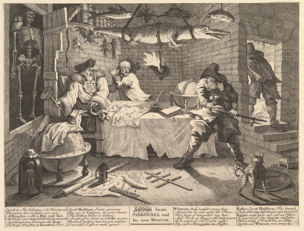 Detail of Hudibras beats Sidrophel and his man Whacu by William Hogarth