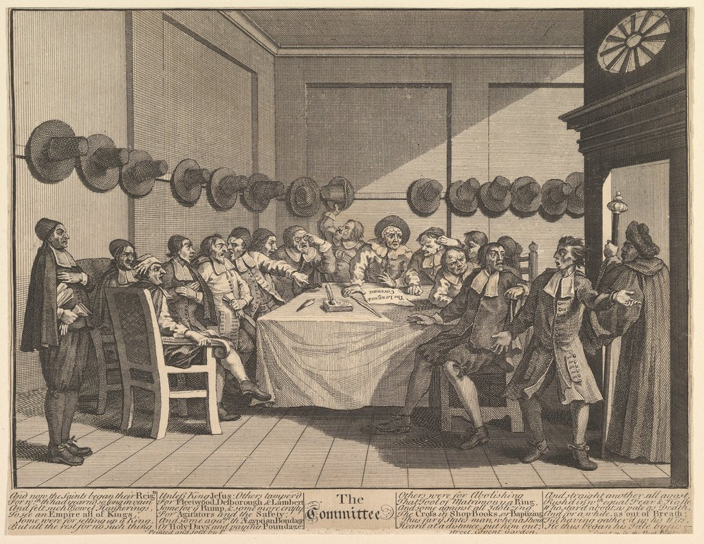 Detail of The Committee, 1725-68 by William Hogarth