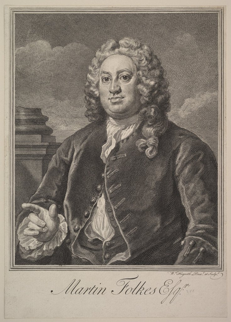 Martin Folkes, 1742 by William Hogarth