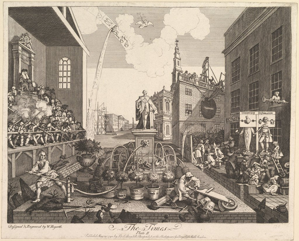 Detail of The Times, Plate 2, May 29, 1790 by William Hogarth