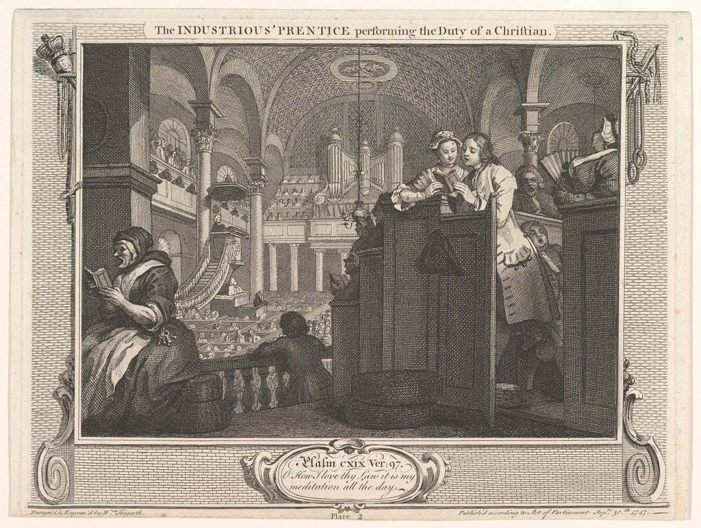 Detail of The Industrious 'Prentice Performing the Duty of a Christia by William Hogarth