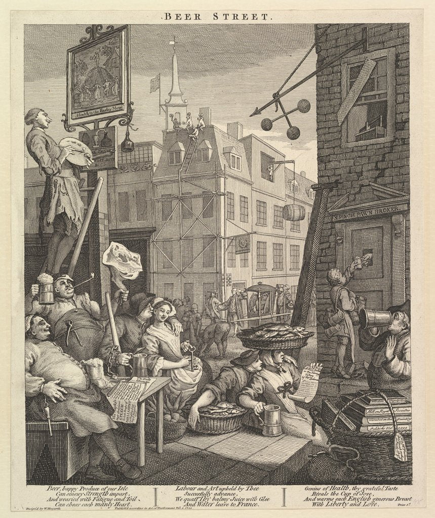 Detail of Beer Street, February 4, 1751 by William Hogarth
