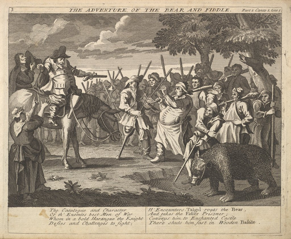 Detail of The Adventure of the Bear and the Fiddle by William Hogarth