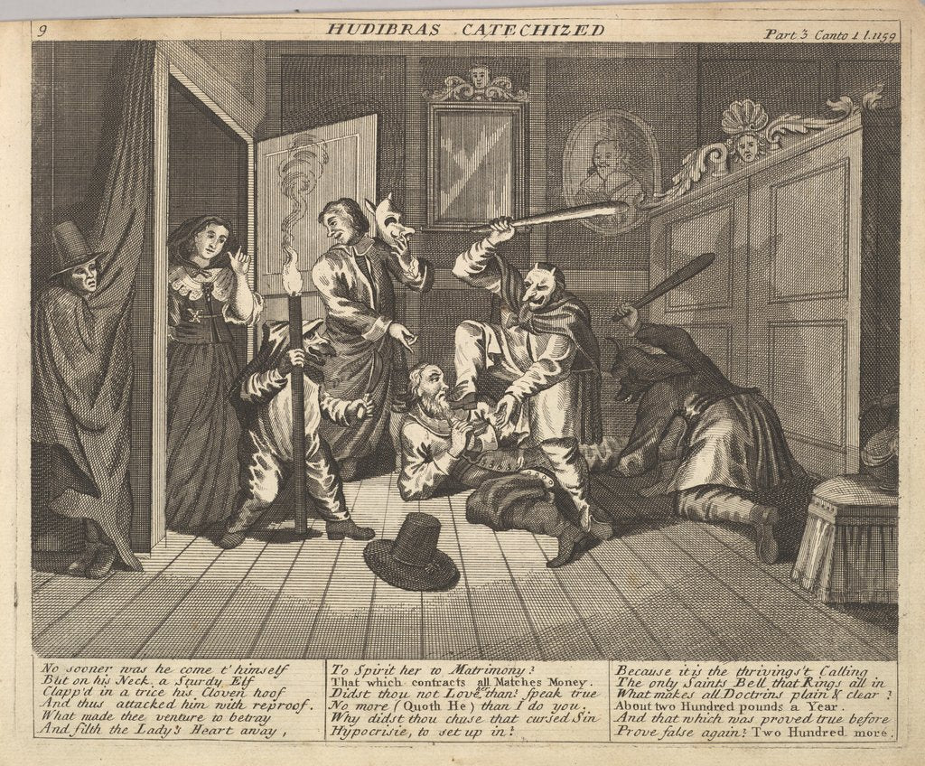 Detail of Hudibras Catechized, 1725-30 by Unknown