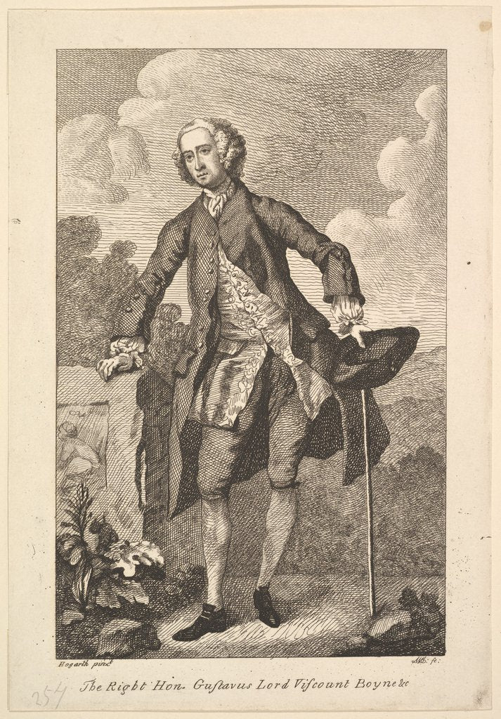 Detail of The Right Hon. Gustavus Lord Viscount Boyne &c., 1794 by Unknown