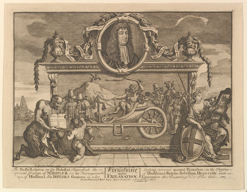 Detail of Frontispiece and Its Explanatio by William Hogarth
