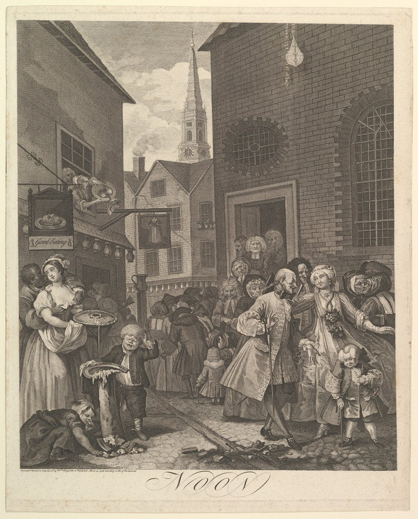 Detail of Noon, March 25, 1738 by William Hogarth