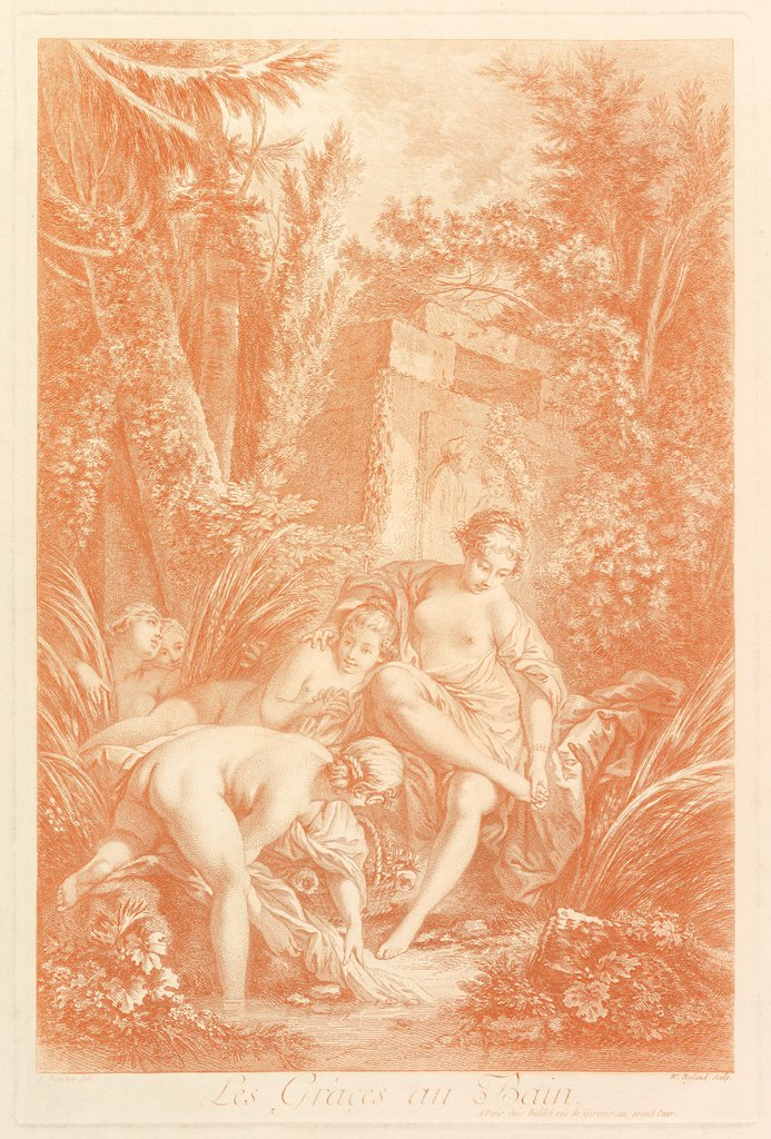 Detail of The Grâces au Bain, 1756 by William Wynne Ryland