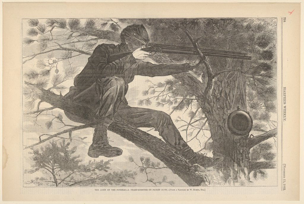 Detail of The Army of the Potomac - A Sharp-Shooter on Picket Dut by Unknown
