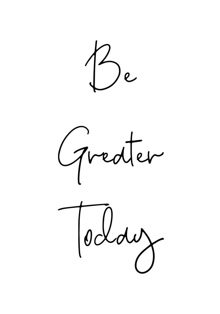 Detail of Be greater today by Joumari