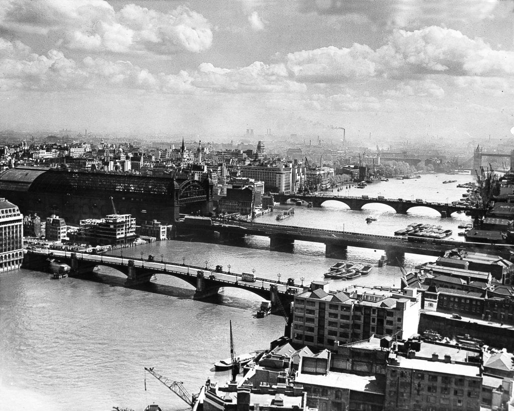 Detail of Thames Bridges by Associated Newspapers