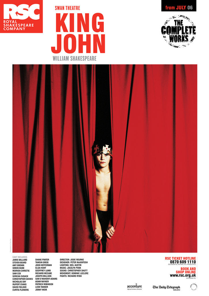 Detail of King John, 2006 by Josie Rouke