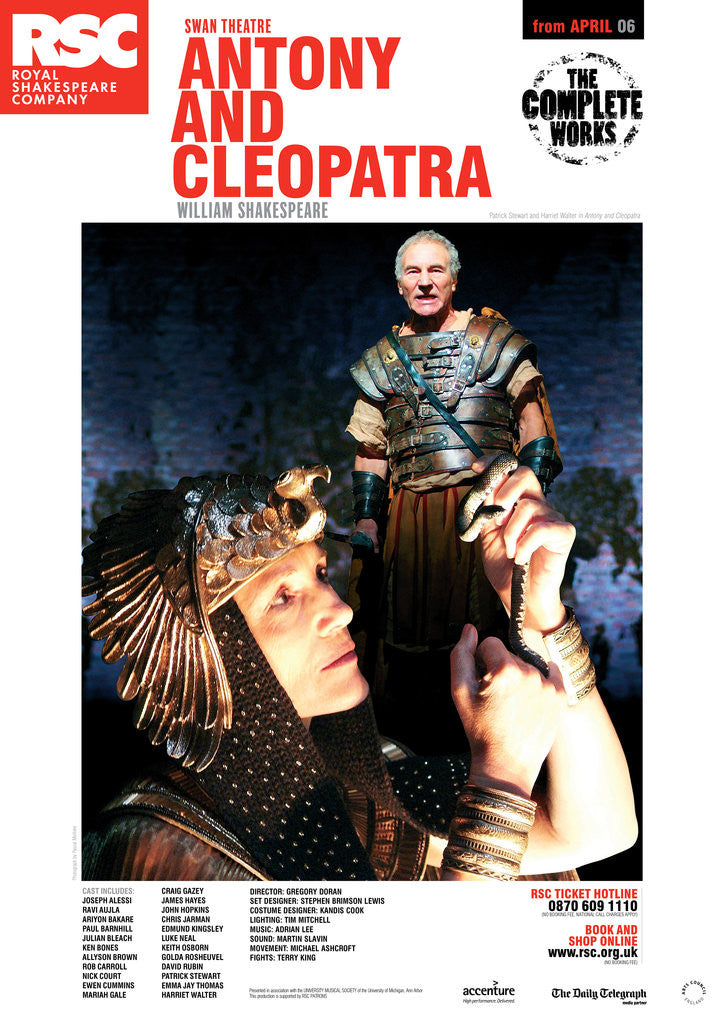 Detail of Antony and Cleopatra, 2006 by Gregory Doran