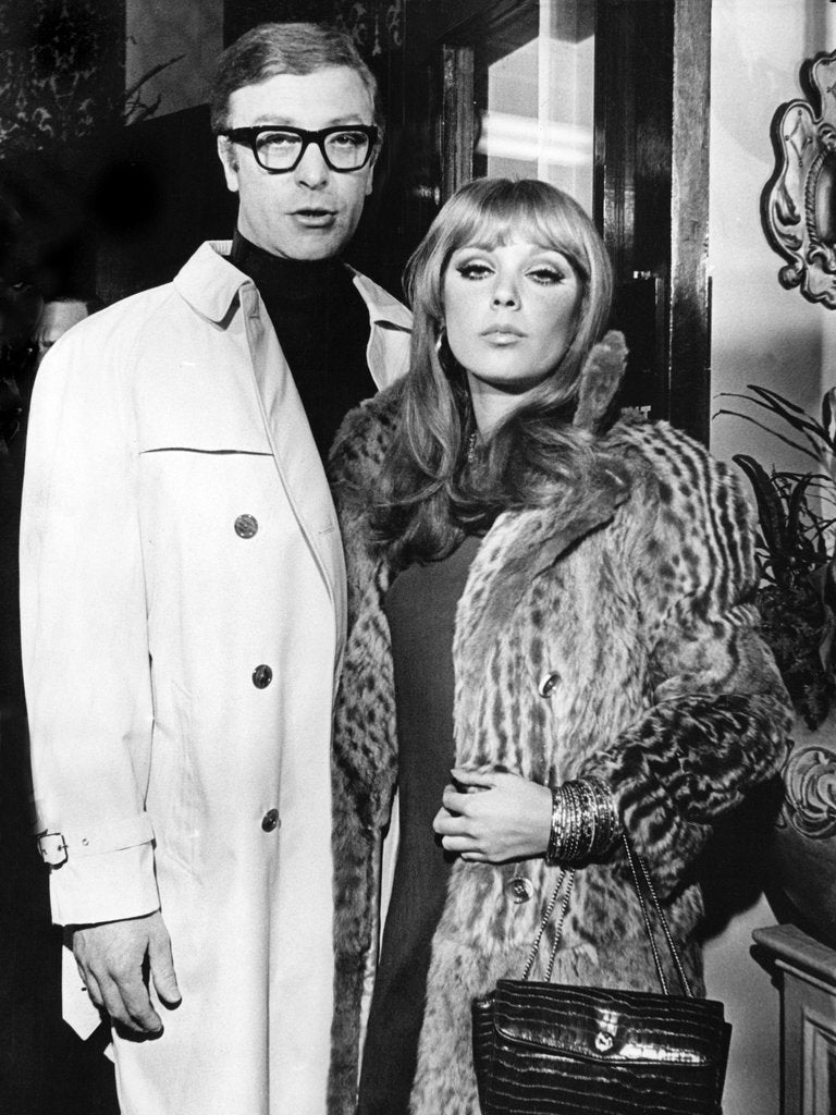 Detail of Michael Caine and Elizabeth Ercy at the premiere of Alfie by Associated Newspapers