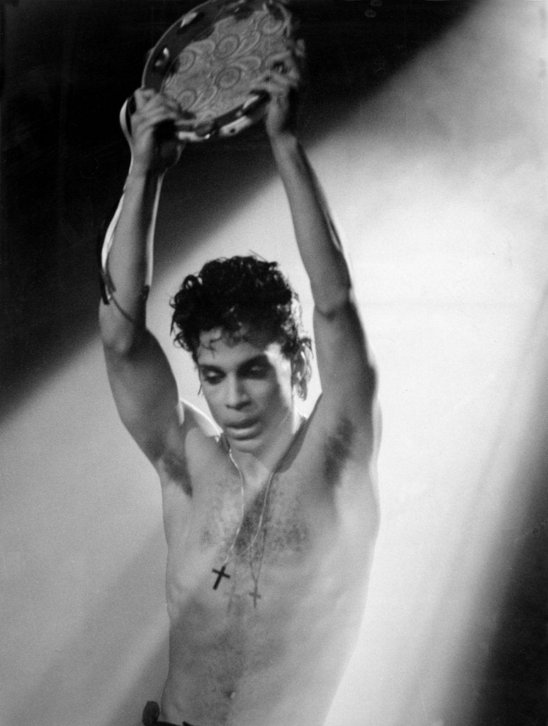 Detail of Prince with tambourine by Associated Newspapers