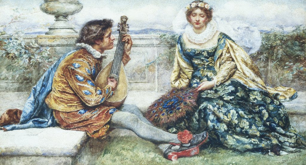 Detail of If Music Be the Food of Love by Anonymous