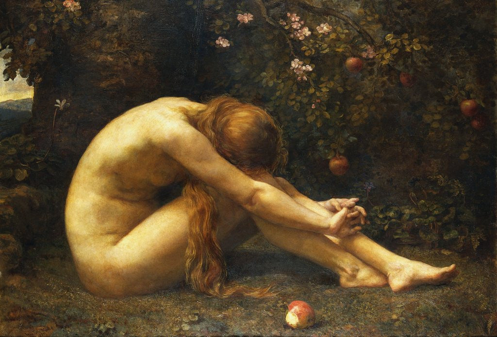 Detail of Eve in the Garden of Eden by Anna Lea Merritt