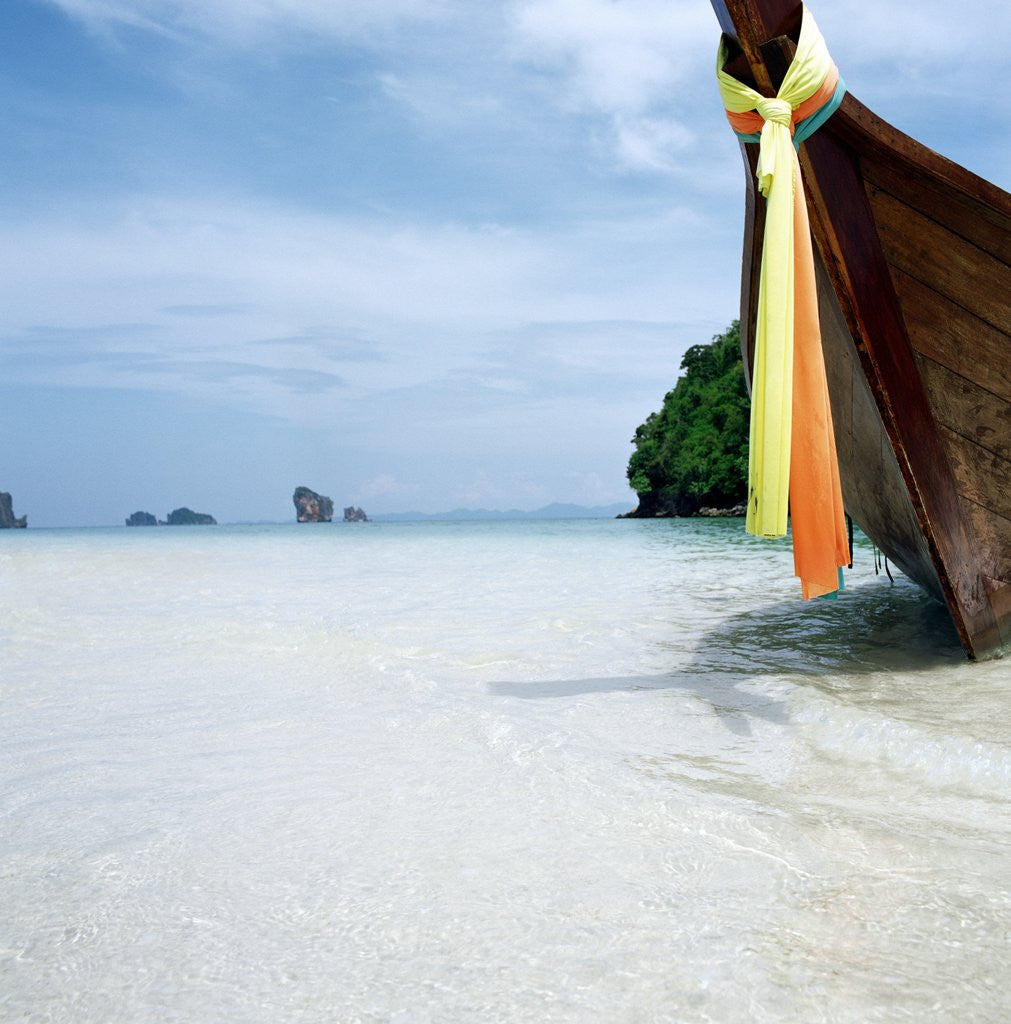Detail of Traditional long tail boat, Thailand by Anonymous