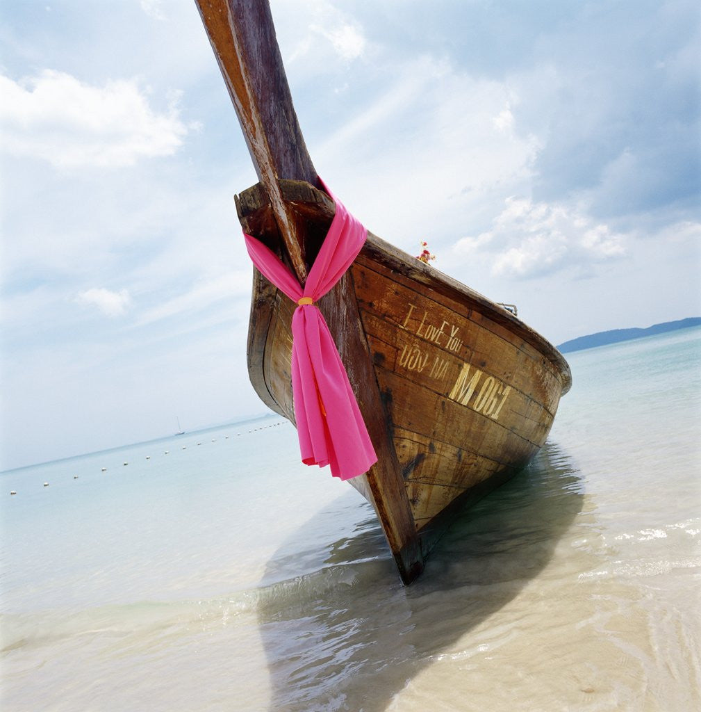 Detail of Traditional long tail boat, Thailand by Anonymous