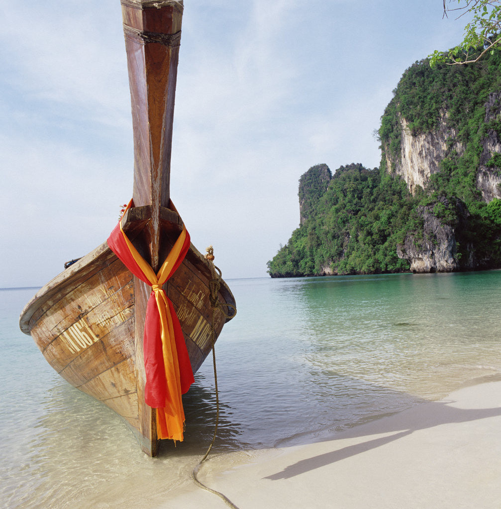 Detail of Traditional long tail boat, Thailand by Anonymous
