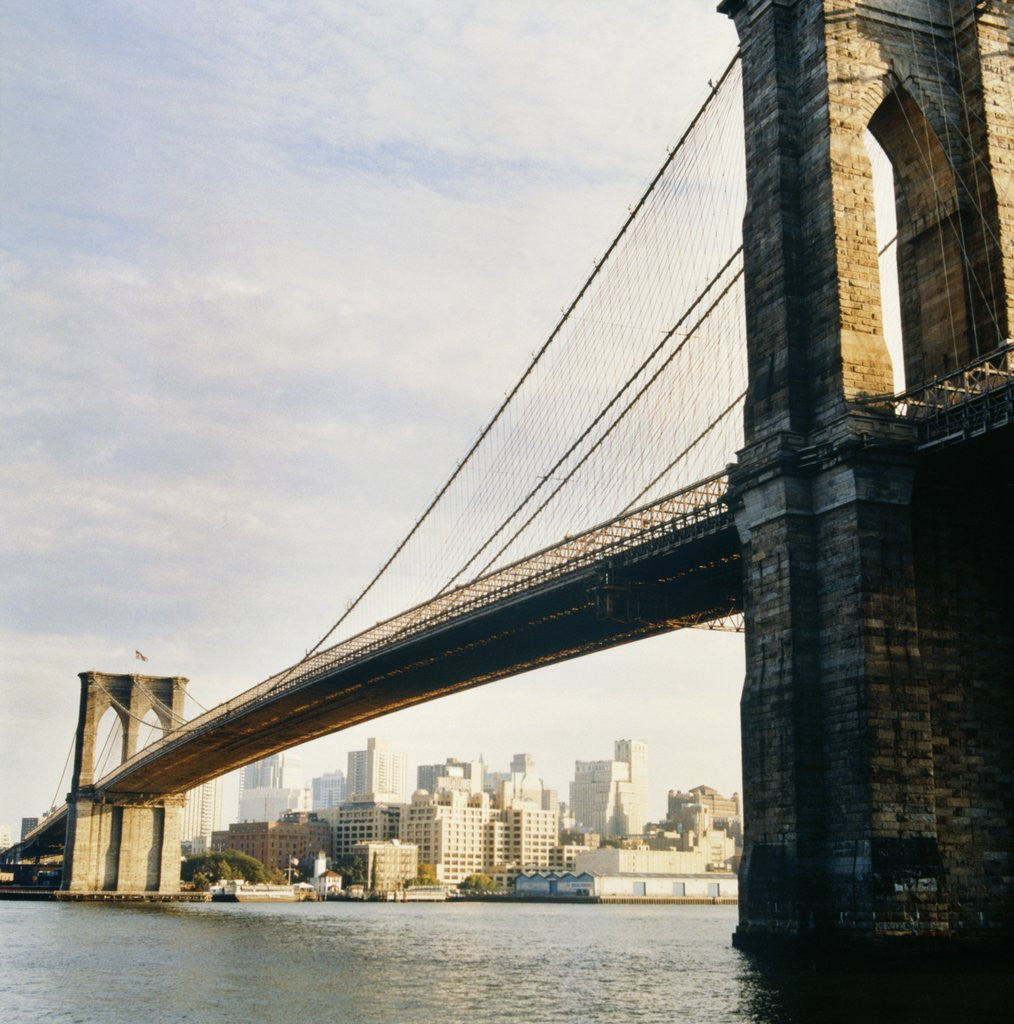 Detail of Brooklyn Bridge, New York City, USA by Anonymous