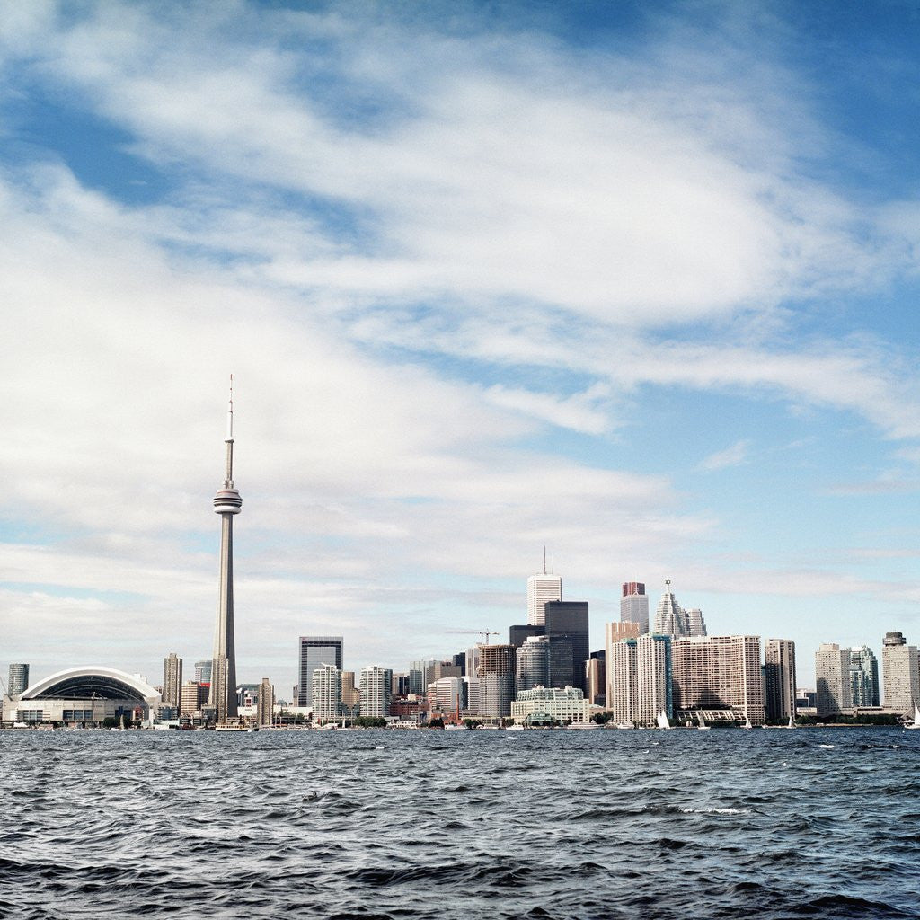 Detail of Skyline of Toronto, Ontario, Canada with Lake Ontario by Anonymous