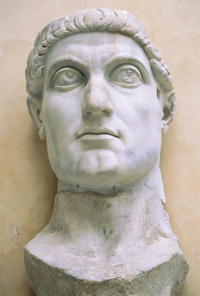 Detail of Late Antique Roman Colossal Head of Constantine by Anonymous