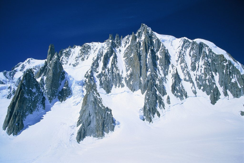 Detail of Montblanc, glacier covered with snow, France, Chamonix by Anonymous