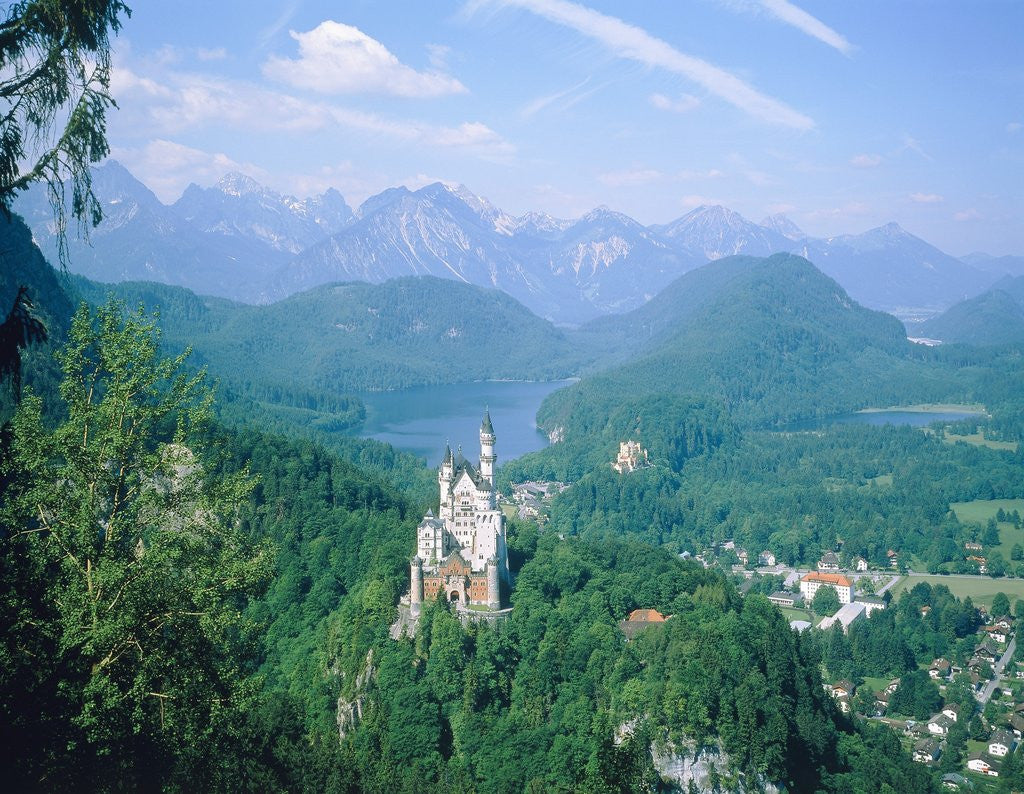 Detail of Neuschwanstein castle (Bavaria, Germany) by Anonymous