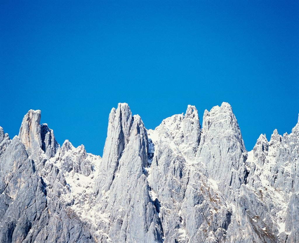 Detail of Cliff wall and peaks in the Salzburg Alps by Anonymous